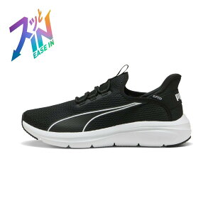 PUMA ���j�Z�b�N�X �\�t�g���C�h EXO �t���b�N�X �C�[�Y�C�� �����j���O�V���[�Y Softride Exo Flex Sliptech �v�[�} �V���[�Y�E�C �X�j�[�J�[ �u���b�N�y���������z
