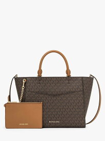 【SALE／75%OFF】MICHAEL KORS KAYLEE 2 IN 1 サッチェル ミディアム マイケル・コース バッグ ハンドバッグ ブラウン【送料無料】