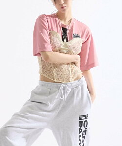 【SALE/40%OFF】Paris Saint-Germain 【Paris Saint-Germain / パリ・サン=ジェルマン】 REMAKE CORSET GAME SHIRT エディフィス トップス カットソー・Tシャツ ピンク ネイビー【送料無料】