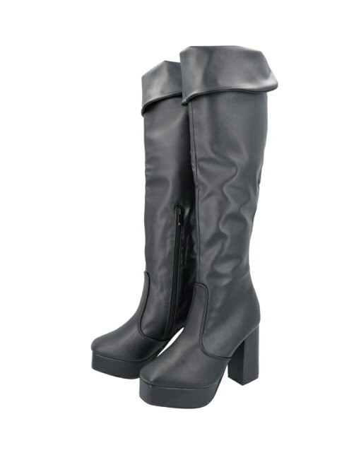 Mafmof Mafmof 2wayスクエアトゥニーハイブーツ Rakuten Fashion