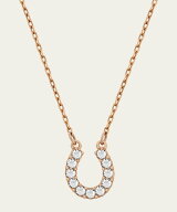 SWAROVSKI 【公式】【スワロフスキー】Towards ネックレス, 蹄鉄, ホワイト, ローズゴールドトーン・プレ…