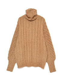 【SALE／50%OFF】SEAGREEN 【タトラス公式店】LILY YARN HAND KNIT タトラスコンセプトストア トップス ニット ベージュ ブラウン グレー【送料無料】