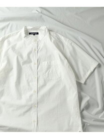 【SALE／50%OFF】UNION STATION ブロードバンドカラー半袖シャツ メンズ ビギ トップス シャツ・ブラウス ホワイト