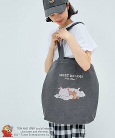 【SALE／30%OFF】ROPE' PICNIC PASSAGE 【TOM and JERRY】ヴィンテージプリントトートバッグ ロペピクニック バッグ トートバッグ ブラック ブルー