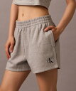 Calvin Klein Jeans (W)【公式ショップ】 カルバンクライン モノグラムロゴショートパンツ Calvin Klein Jeans 47A207G カルバン・クライン パンツ その他のパンツ グレー【送料無料】