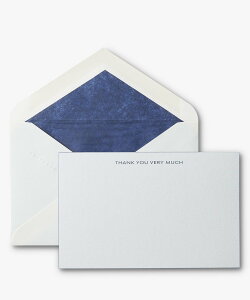 SMYTHSON Iconic Thank You V Much 10 Card Set �X�}�C�\�� �C���e���A�E�����G�� �I�u�W�F�E�u���E�A�[�g �z���C�g�y���������z