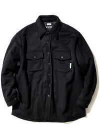 WILLY CHAVARRIA WOOL QUILTED SHIRT JACKET ウィリーチャバリア ジャケット・アウター その他のジャケット・アウター ブラック【送料無料】