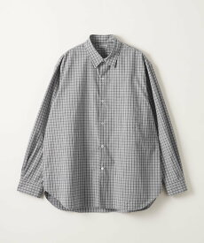 【SALE／20%OFF】Steven Alan ＜Steven Alan＞ ピンオックス チェック レギュラーカラー シャツ -LOOSE ビューティー＆ユース　ユナイテッドアローズ トップス シャツ・ブラウス グレー ブラック【送料無料】