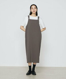 【SALE／50%OFF】COMME CA ツイミーツイルへビー ジャンパースカート コムサ ワンピース・ドレス ジャンパースカート グレー ブラック【送料無料】