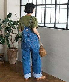 【SALE／20%OFF】SOMETHING 別注 NARROW STRAP SALOPETTE/ナローストラップサロペット/デニムサロペット 25AW フリークスストア オールインワン・オーバーオール オールインワン・つなぎ ブルー ネイビー【送料無料】