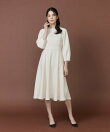 配色ステッチワンピース|ロイヤルレディのように魅せる極上の美しさ《M Maglie le cassetto》