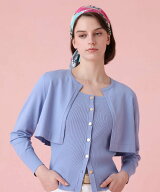 【SALE／40%OFF】ANAYI レーヨンストレッチボレロアンサンブル アナイ トップス アンサンブル ネイビー …