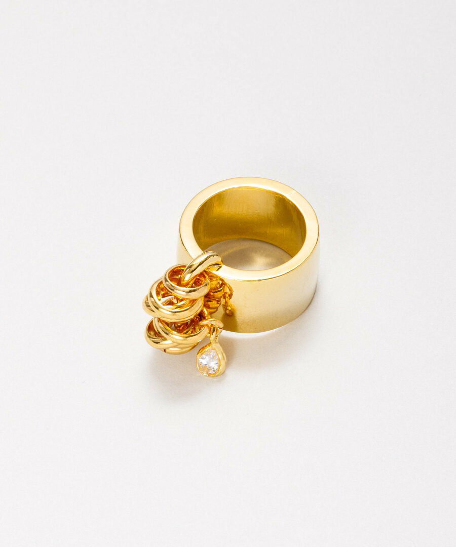 【SALE/5%OFF】LAPUIS LAPUIS(ラピュイ) Bijou Coil ring キャセリーニ アクセサリー・腕時計 リング・指輪 シルバー ゴールド【送料無料】 - メイン画像 5