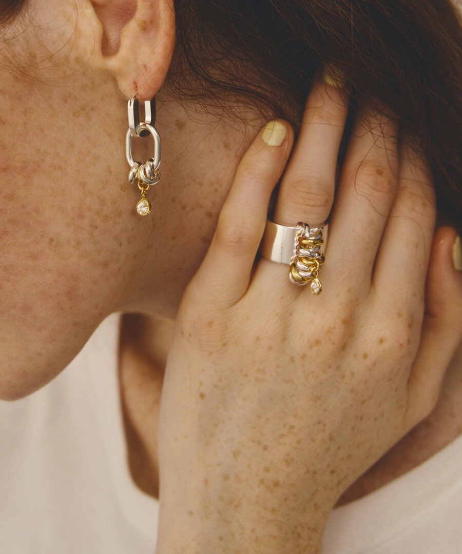 【SALE/5%OFF】LAPUIS LAPUIS(ラピュイ) Bijou Coil ring キャセリーニ アクセサリー・腕時計 リング・指輪 シルバー ゴールド【送料無料】 - メイン画像 6