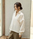 Wクロススキッパーブラウス/641253