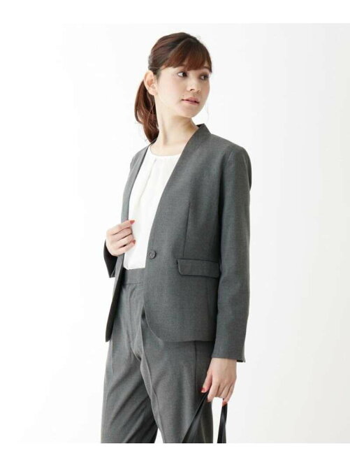 Shoo La Rue M 3l 洗濯機で洗えるキャリ マンvネックジャケット Rakuten Fashion 楽天ファッション 旧楽天ブランドアベニュー Cb5244