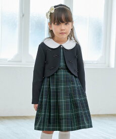 【SALE／30%OFF】ANY KIDS チェック柄ジャンパースカート エニィ ワンピース・ドレス ジャンパースカート ブラック パープル【送料無料】