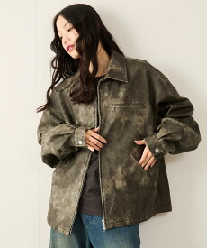 【SALE／30%OFF】JUNRED ダブルZIPシンセティックレザーブルゾン ジュン スタンダード ピックス ジャケット・アウター ブルゾン・ジャンパー ブラック グレー【送料無料】