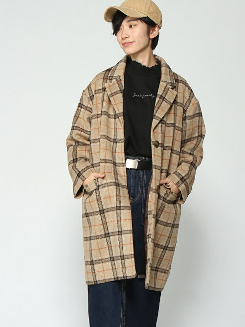 Retro Girl Emsexcite チェックチェスターコート Rakuten Fashion
