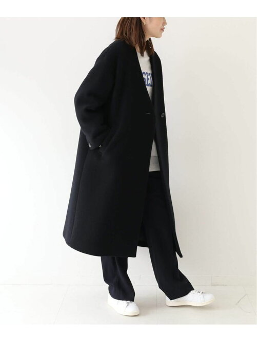 Slobe Iena Super100 ダブルモッサvネックノーカラーコート Rakuten Fashion 楽天ファッション 旧楽天ブランドアベニュー Dv3245