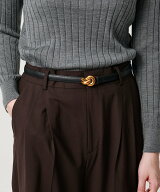 UNITED ARROWS ノット バックル ベルト ユナイテッドアローズ ファッション雑貨 ベルト ブラック【送料無…