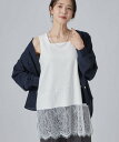【SALE／15%OFF】SHOO・LA・RUE 【前後2WAY/洗濯機可】レイヤードの幅広がる 旬顔裾レースタンクトップ シューラルー …