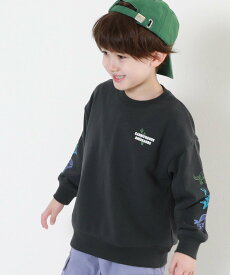 【SALE／31%OFF】devirock デビラボ BOXシルエット プリント トレーナー トップス パーカー トレーナー デビロック トップス スウェット・トレーナー ブラック パープル グレー
