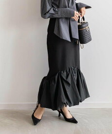 【SALE／70%OFF】RANDA 裾バルーンマーメイドスカート ランダ スカート ロング・マキシスカート ブラック ブラウン ベージュ