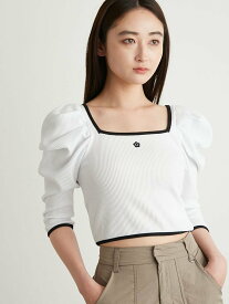 LILY BROWN 【LILY BROWN*MARY QUANT】カットトップス リリーブラウン トップス カットソー・Tシャツ ホワイト ブラック【送料無料】