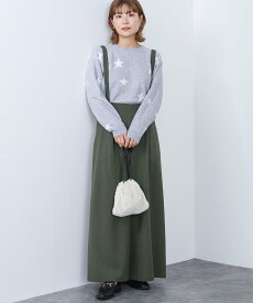 【SALE／70%OFF】BEAMS HEART WOMEN サスペンダー付き ハイウエストパンツ ビームス アウトレット オールインワン・オーバーオール オーバーオール・サロペット カーキグリーン ベージュ グレー