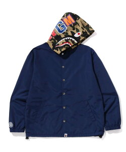 A BATHING APE (M)SHARK COACH JACKET M A xCVO GCv WPbgEAE^[ ̑̃WPbgEAE^[ ubN lCr[yz
