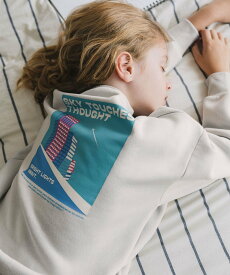 GLOBAL WORK あったか乾きやすいプリントスウェット/キッズ/599757 グローバルワーク トップス スウェット・トレーナー グレー ワインレッド カーキグリーン ホワイト ブラウン ブラック ブルー