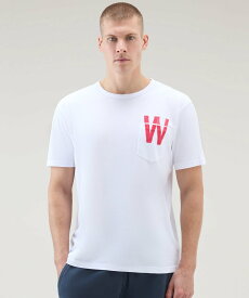 WOOLRICH FLAG T-SHIRT ウールリッチ トップス カットソー・Tシャツ ホワイト【送料無料】