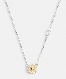 COACH 【公式】パヴェ ティー ローズ ペンダント ネックレス コーチ アクセサリー・腕時計 ネックレス シルバー【送料無料】