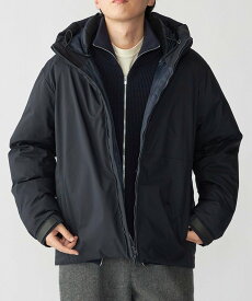 SHIPS MEN SHIPS: ＜透湿・撥水＞Thinsulate パデッド パーカ シップス ジャケット・アウター ダウンジャケット・ダウンベスト ネイビー ブラック グレー【送料無料】