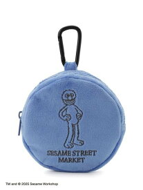 SESAME STREET MARKET 【VINTAGE SKETCH】刺繍ポーチチャーム セサミストリートマーケット 財布・ポーチ・ケース ポーチ ネイビー レッド グリーン