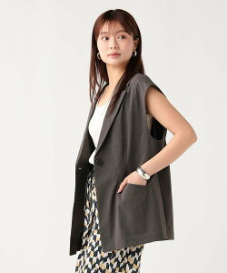 BEAMS HEART WOMEN �w�U�[ �h���C �W�� �r�[���X �n�[�g �g�b�v�X �x�X�g�E�W�� �O���[ �x�[�W���y���������z