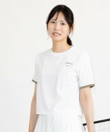 Admiral クロップド丈TEE ATLA669 アドミラル トップス その他のトップス ホワイト ネイビー ブラウン【…