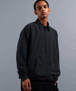 NUMERALS [NUMERALS]FREE MOVEMENT RIPSTOP PULLOVER SHIRT �j�R�A���h �g�b�v�X �V���c�E�u���E�X �z���C�g �u���[ �u���b�N�y���������z