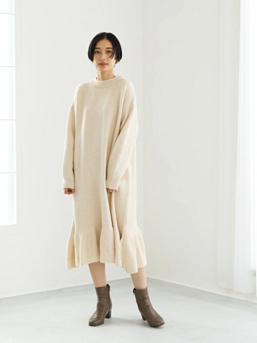 Koe 裾フリルニットワンピース Rakuten Fashion 楽天ファッション 旧楽天ブランドアベニュー Cb49