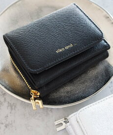 niko and ... オリジナルロゴ三つ折り財布 ニコアンド 財布・ポーチ・ケース 財布 ピンク グリーン ホワイト ブラック ゴールド ベージュ レッド シルバー ブルー