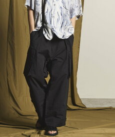 MAISON SPECIAL Cotton Nylon Twill Suspender Cargo Pants メゾンスペシャル パンツ カーゴパンツ ブラック カーキ【送料無料】