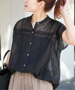【SALE／30%OFF】Spick & Span COローンフレンチレースブラウス スピックアンドスパン トップス シャツ・ブラウス ブラック ブルー ホワイト【送料無料】