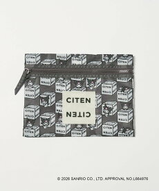 CITEN 【別注】＜サンリオキャラクターズxCITEN＞フラットポーチ シテン 財布・ポーチ・ケース ポーチ ホワイト レッド ブルー イエロー オレンジ ピンク グレー