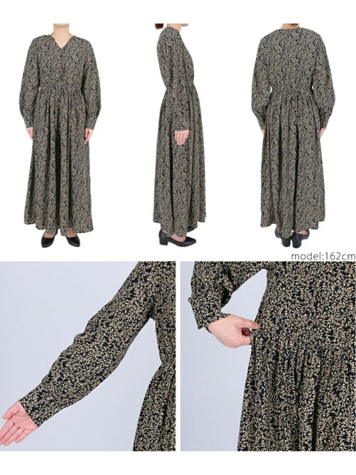 Coca リーフ柄ロングワンピース Rakuten Fashion 楽天ファッション 旧楽天ブランドアベニュー Ce9250