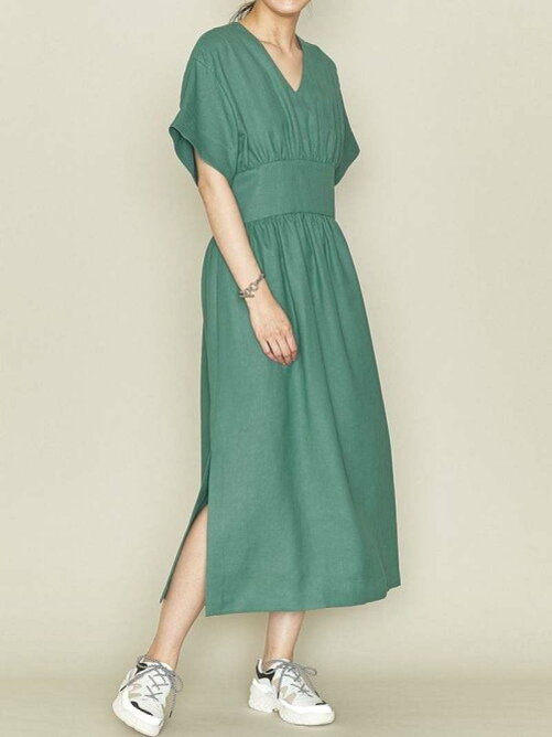 United Arrows Ltd Outlet Astraet アストラット ウエストギャザー Vネック 5分袖ワンピース Rakuten Fashion 楽天ファッション 旧楽天ブランドアベニュー Ct2250
