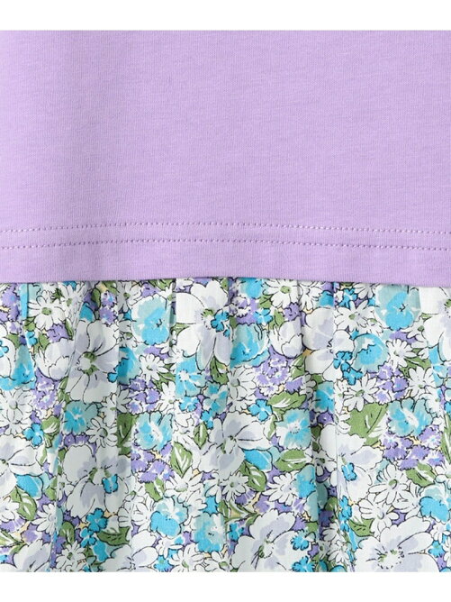 組曲 150 160cm 21 ー天竺 花柄ドッキング ワンピース Rakuten Fashion 楽天ファッション 旧楽天ブランドアベニュー Cu9250