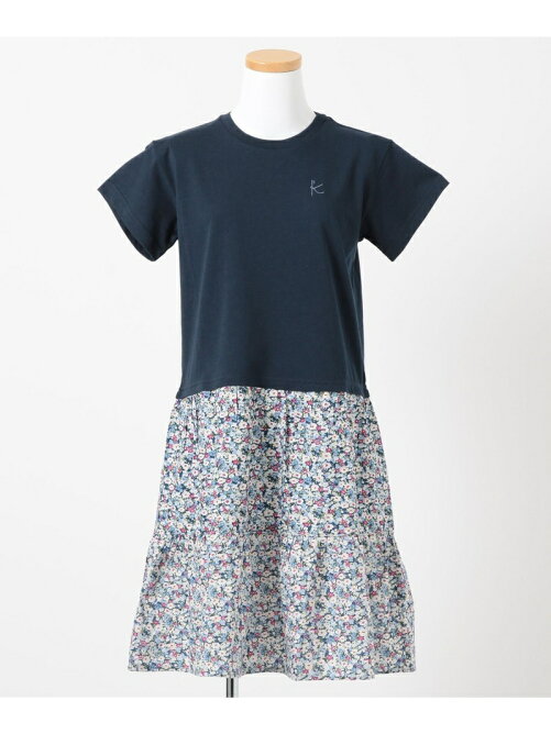 組曲 150 160cm 21 ー天竺 花柄ドッキング ワンピース Rakuten Fashion 楽天ファッション 旧楽天ブランドアベニュー Cu9250