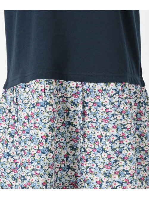 組曲 150 160cm 21 ー天竺 花柄ドッキング ワンピース Rakuten Fashion 楽天ファッション 旧楽天ブランドアベニュー Cu9250