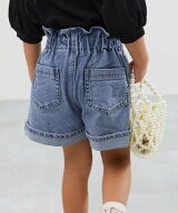 devirock ストレッチデニム ハイウエスト フリルショートパンツ デニムパンツ ハーフパンツ 25SS デビロ…